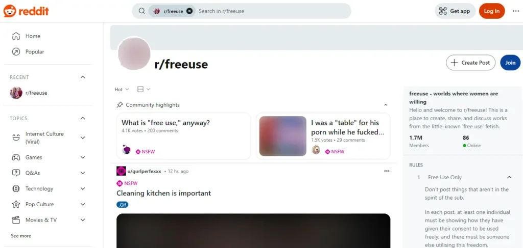 Reddit FreeUse